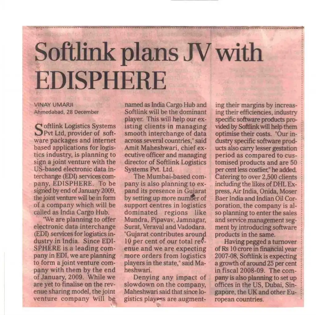 softlink plans JV