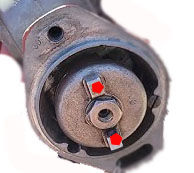 In the industry, these are called "dogs". They connect the Magneto to the governor gear.