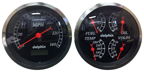 3-3/8" Quad Programmable Gauge | dolphin-gauges