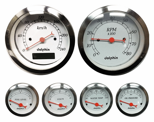 6 Gauge Metric w/Programmable Speedo | dolphin-gauges gm pulse generator wiring 