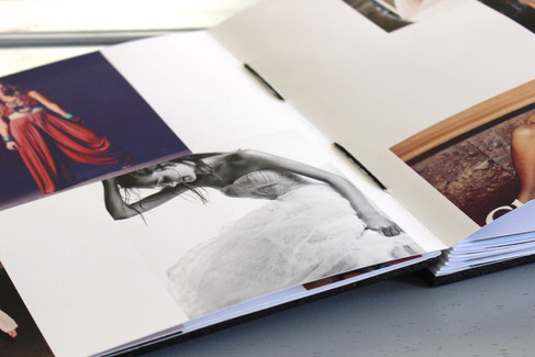 hand-stitched binding