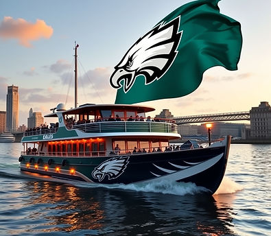 big Boat party cruise on the river thames with a Philadelphia Eagles theme.jpg