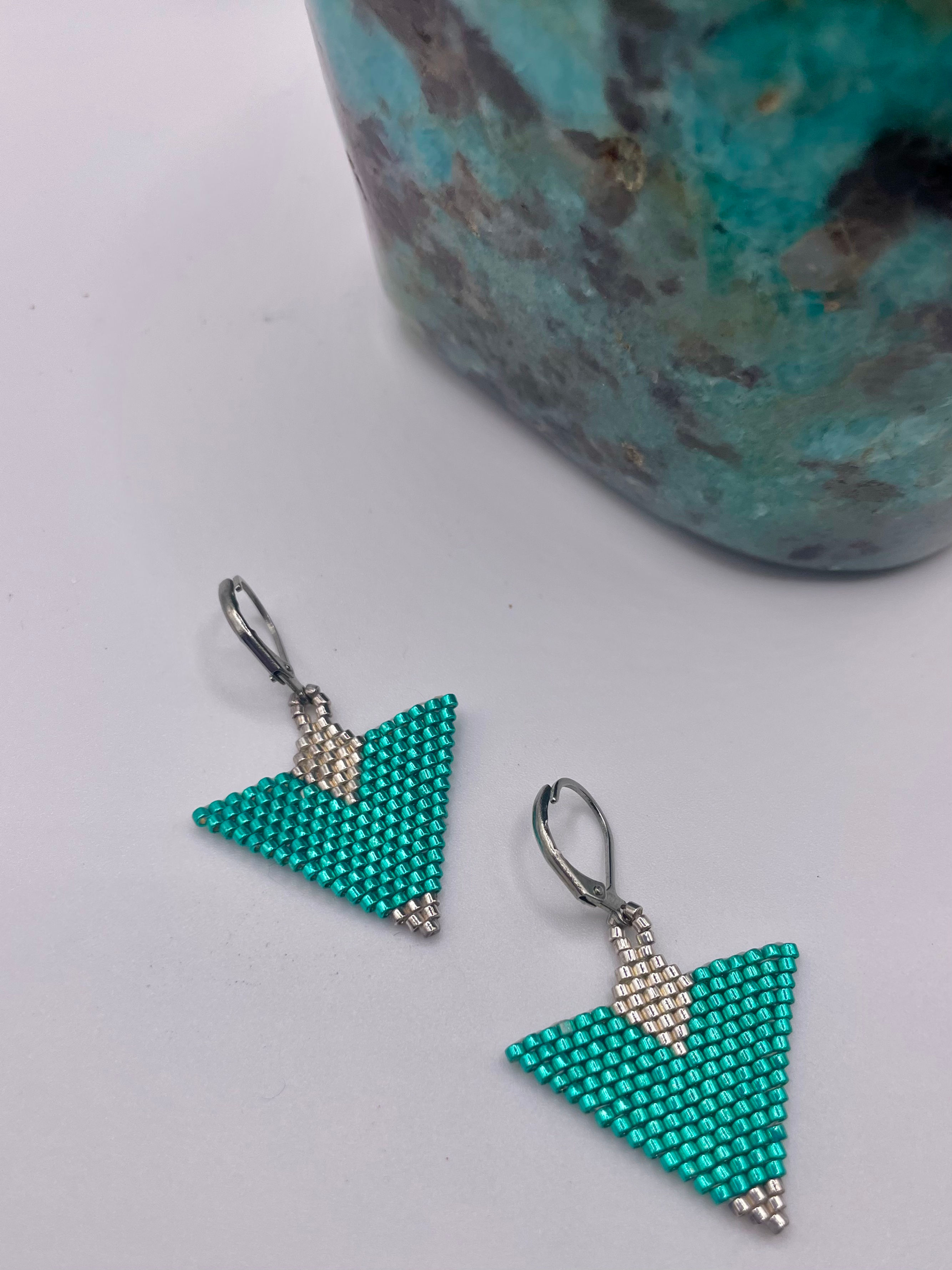 Brillance turquoise et argent