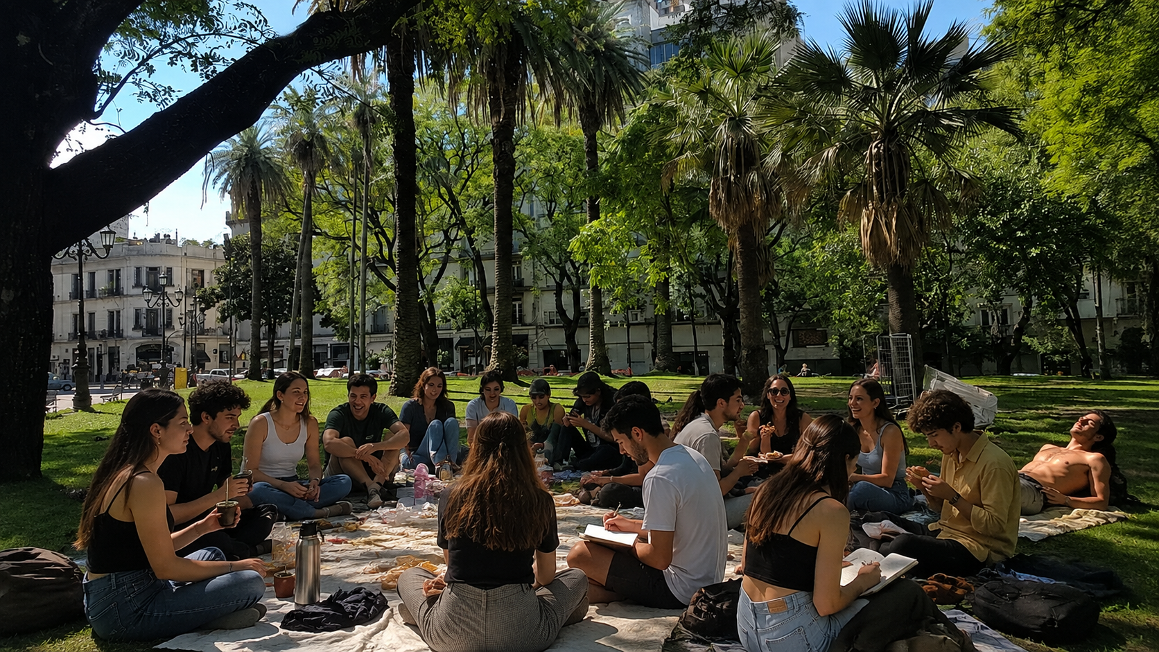 Spanish class & picnic with mate 🧉🇦🇷