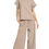 Thumbnail: Ribbed Blouse & Pants Set