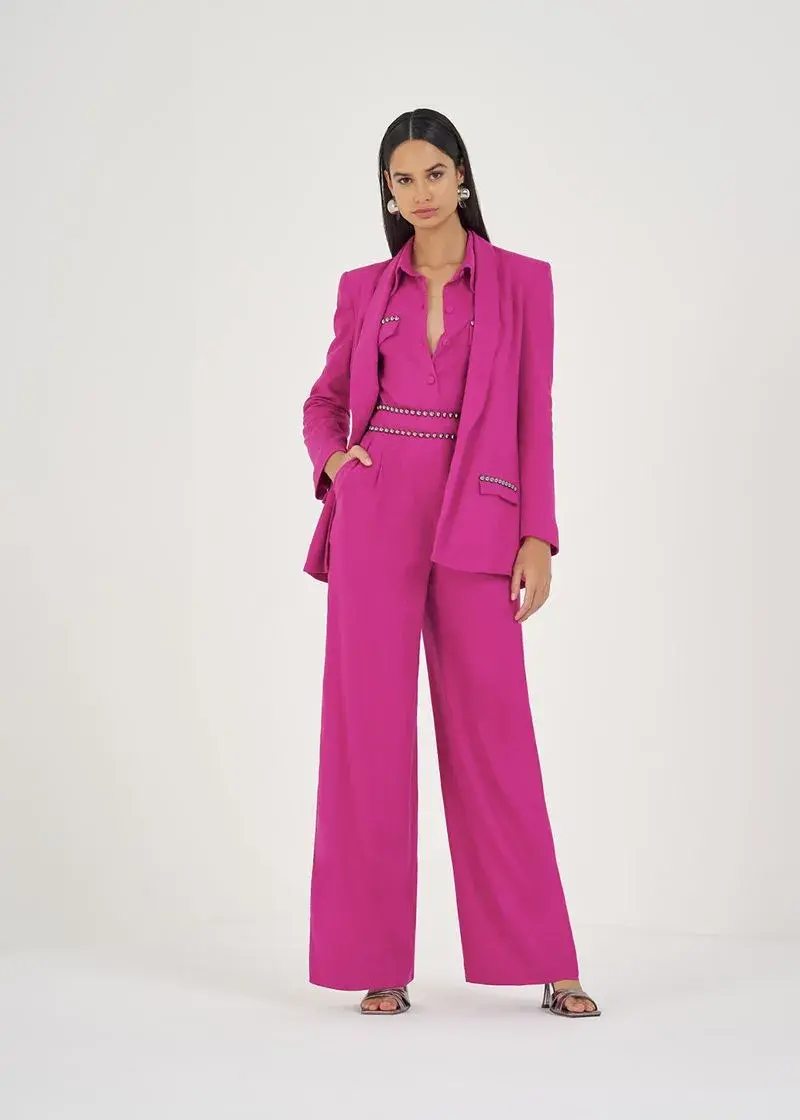 Linen Twill Blazer & Pants Set