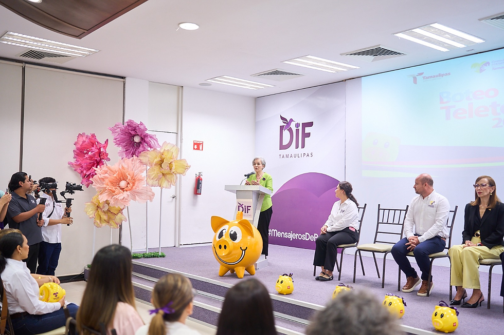 ARRANCA DIF TAMAULIPAS EL BOTEO "TELETÓN 2026" CON LA ENTREGA DE ÁNFORAS PARA LOS 43 MUNICIPIOS.