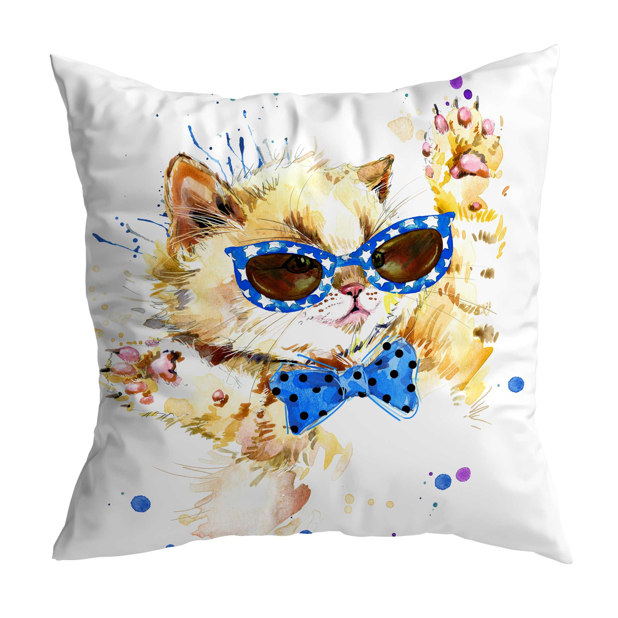 Dibacraft Sevimli Erkek Kedi Desenli Kırlent