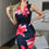 Thumbnail: Alma floral panel bodycon dress