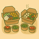 boites à lunch chaudes ou froides