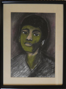 the observer
Dry pastel on Paper