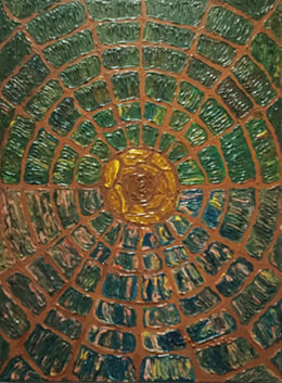 radhika rani paintings in impasto style, on math numerals evolution and history , Kollam painter, kerala mathe , kadapayati, bhoota samkhya