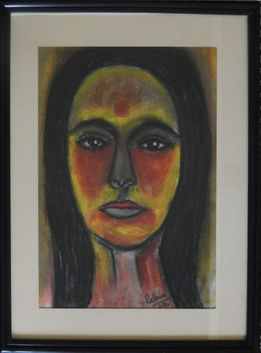 Crimson Radiance
Dry pastel on Paper