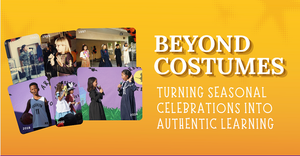 Photos from past Costume Party Performances with the title - Beyond Costumes: Turning Seasonal Celebrations into Authentic Learning