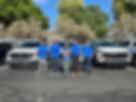 CWS Tech Group Photo in Front of Trucks