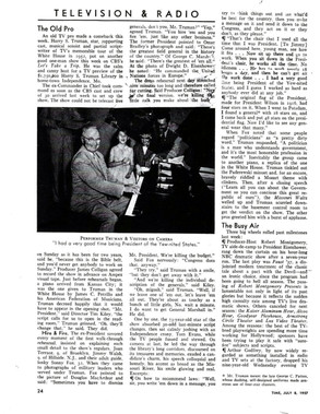 Harry Truman Visits Let's Take A Trip