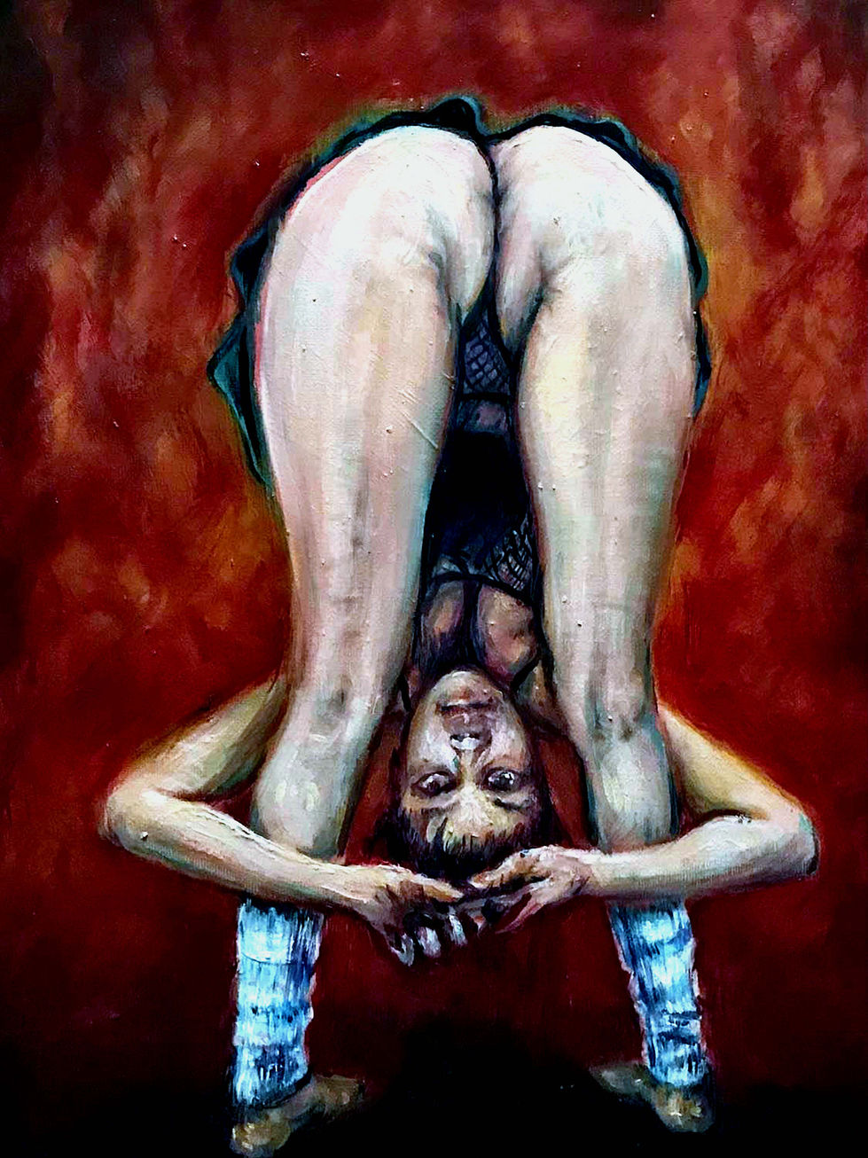 Bend Over(oil on canvas 30cm x 40cm).jpg