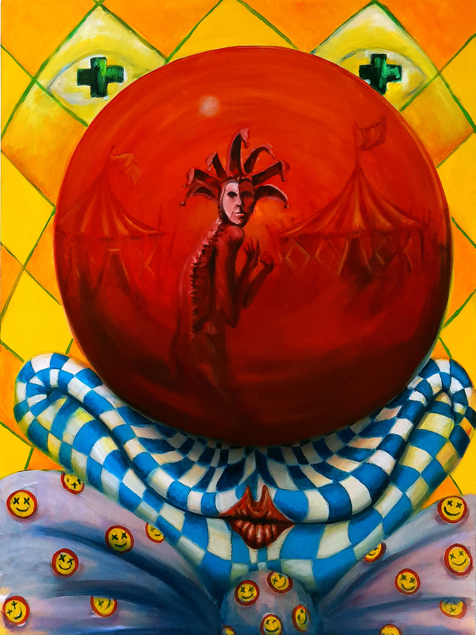 Clown in Progress (oil on canvas 60cm x 80cm) painted with neil Herron.jpg