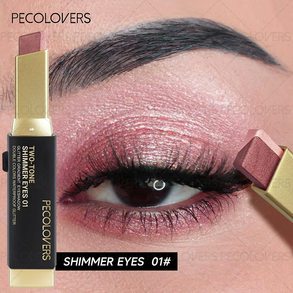 Thumbnail: 1PC Dual-Color Eyeshadow Stick - Shimmer, Matte & Pearlescent, Convenient for Da