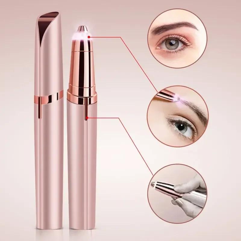 Thumbnail: Womens Electric Eyebrow Trimmer Eye Brow Shaper Pencil Face Hair Remover for Wom