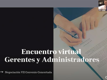 Último encuentro virtual de Gerentes y Administradores del Curso
