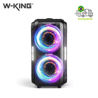 W-KING T9PRO Alto Falante Bluetooth portátil 120W RMS Mais alto/Massivo 120dB/12 V5.3(AliExpress)R$1.954,39(12X Sem Juros)🇧🇷Produto no Brasil