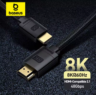 Baseus 4K HD Cable compatível com hdmi(AliExpress)R$27,56 - 3pcs-R$82,42-R$27,47cada