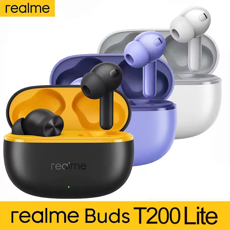 Realme Buds T200 Lite fone Bluetooth 5.4 (AliExpress)R$107,91 IMPOSTO INCLUSO