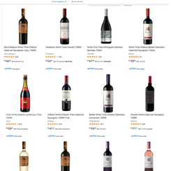 PROMOÇÃO DE VINHOS AMAZON - Leve 3 Vinhos da seleção por R$69.90