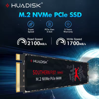 HUADISK SSD M2 NVMe 2100MB/s(AliExpress)02PÇS 128GB-R$154//256GB-R$106,10//512GB-R$201,24(imposto incluso)