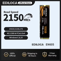 Ediloca EN605 M2 SSD NVMe 2150Mbp/s(AliExpress)256GB-R$69,04/512GB-R$138,06(imposto incluso)