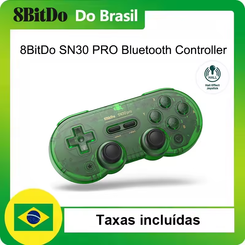 8BitDo SN30 Pro Controle Bluetooth com Joystick de Efeito Hall e Vibração Rumble para Switch 1/2,Windows,Mac OS,Android,Steam(AliExpress)Verde-R$181(3X Sem Juros)🇧🇷Produto no Brasil