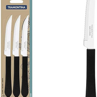 Tramontina Conjunto 3 Facas Inox, Preto(Amazon)R$8,40 