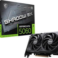 Placa de Vídeo MSI RTX 5060 Shadow 2X OC, 8GB GDDR7(Amazon)R$2099(10X Sem Juros)(18X Sem Juros no cartão Amazon)