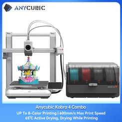 Impressora 3D ANYCUBIC Kobra 4 impressão rápida de 600mm/s,até 8 cores(AliExpress)R$1.865//Combo-R$2.762(12X Sem Juros)🇧🇷Produto no Brasil