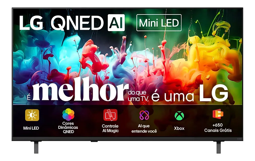 Smart TV 50 LG QNED Mini LED 4K Processador A7 AI GEN9 50QNED70BSA 2026(Mercado livre)R$2.040,91