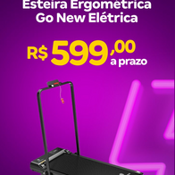 Esteira Ergométrica Go New Elétrica Dobrável XEKE Vel. Máxima 6km/h 110v(Magazine Luiza)R$539,10 no Pix