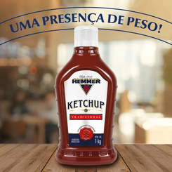 Hemmer Ketchup Tradicional Bisnaga 1kg(Amazon)R$13,40 //5pçs-R$63,28 (5X Sem Juros)