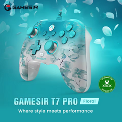 GameSir T7 Pro Floral Wired Gaming Controller for Xbox licensed by Microsoft for Xbox Series X|S/ Xbox One/ Windows 10/11/ Steam(AliExpress)R$248,72 🇧🇷Produto no Brasil