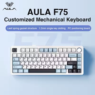 AULA F75 Teclado Mecânico Gamer com Três Modos 2.4G/Bluetooth/com Fio, RGB, PBT, 75% Layout, OEM(AliExpress)R$279,11(imposto incluso)