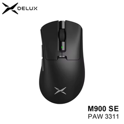 Delux M900 SE Mouse Gamer Sem Fio PAW3311 12000DPI Leve 63g para Mãos Grandes Direita(AliExpress)R$72,99//02pçs-R$146,70/R$73,35 cada(imposto incluso)
