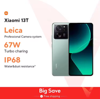 Xiaomi 13T 5G Smartphone 144hz Amoled display Câmera Leica 50mp 67W ip68 Versão Global(AliExpress)8/256GB-R$1.956,93🇧🇷Produto no Brasil