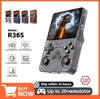R36S Console Portátil Retrô Tela 3,5 IPS polegadas,21+ emuladores(AliExpress)64GB-R$145,30//128GB-R$180,77(imposto incluso)