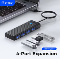 Orico HUB USB/Tipo C 3.0 4 portas(AliExpress)R$17,08(imposto incluso)