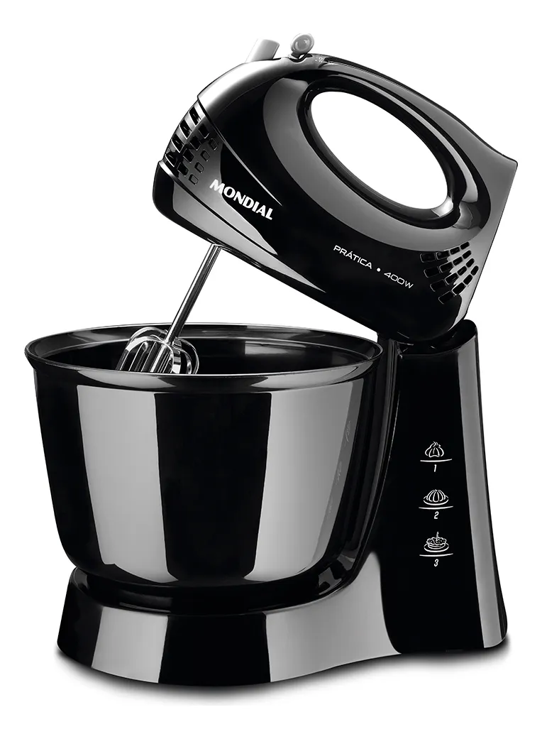 Batedeira Prática Mondial 400W - B-44-B-127V/220V(Mercado Livre)R$89,90