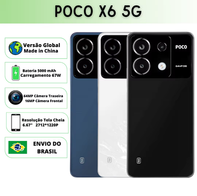 Xiaomi POCO X6 5G Versão Global Smartphone(AliExpress)8/256GB-R$1.708,73 // 12/256GB-R$1.726,28  🇧🇷Produto no Brasil / Compre sem Risco de Taxa!