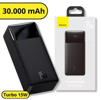 Powerbank Baseus 30000mah 15w Display Digital Carga Rápida(Mercado Livre)R$228,15