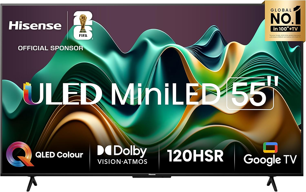 Hisense Smart TV UHD 4K Mini LED 55 Polegadas 55U6N Google TV, Processador com AI, HDR10+(Amazon)R$2.299 à Vista