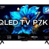 Smart TV 50" TCL 4K UHD QLED 50P7K Google TV AiPQ Google Assistente 3 HDMI(AliExpress)(Magalu Store)R$1799(12X Sem Juros)