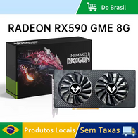 MOUGOL RX 590 8GB Placa de Vídeo(AliExpress)🇧🇷Produto no Brasil Esgotado 